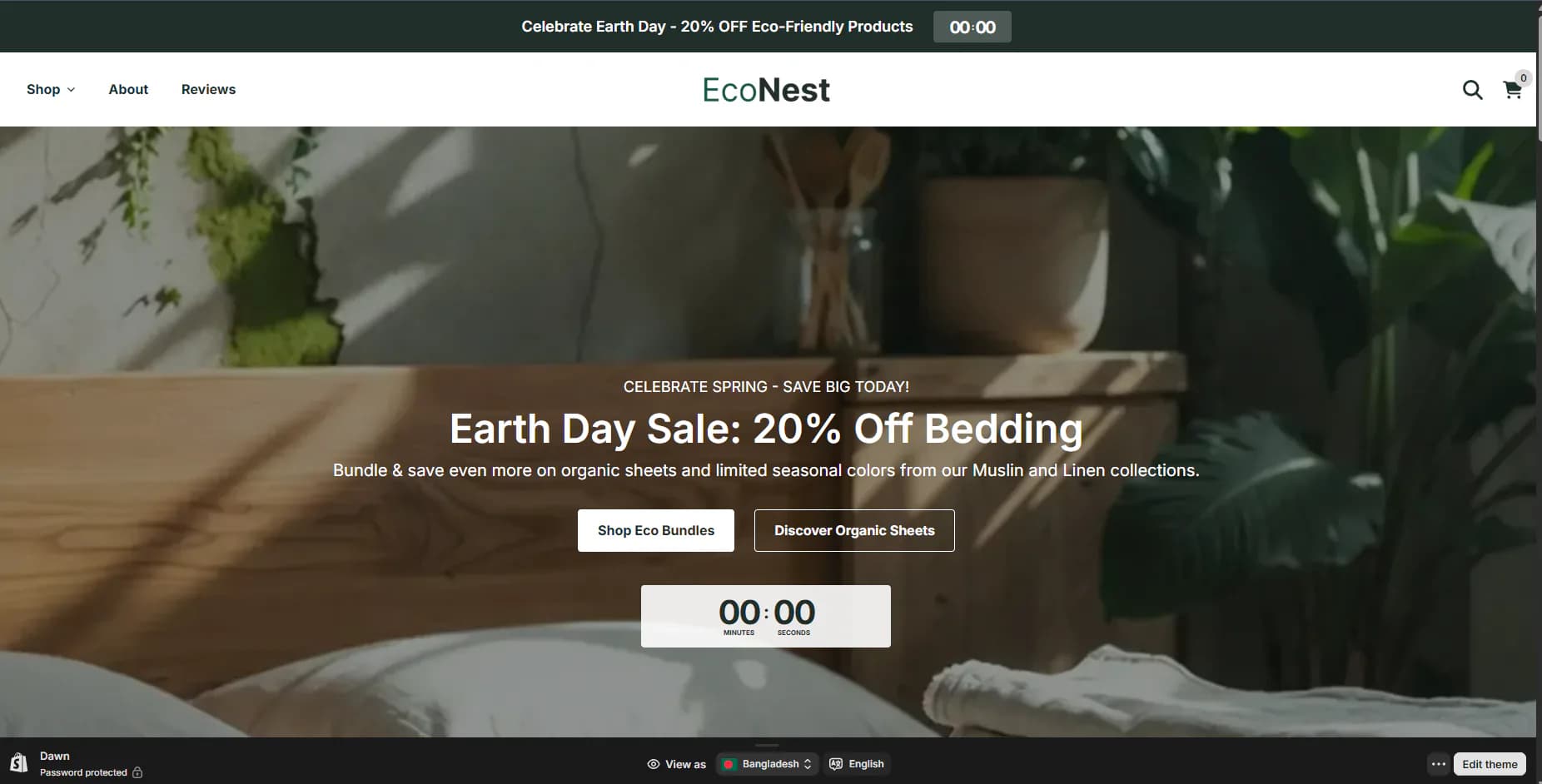 Published Shopify storefront page created during our Zipify Pages test